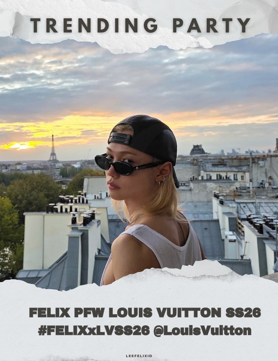 LeeFelixID's tweet photo. [📢] TRENDING PARTY!

Let's support #FELIX who attended the Louis Vuitton Spring Summer 2026 show!🤍

✅ Reply/QRT + add unique words/sentences + Tags
✅ Repost all post with tags
✅ Add tags to all you posts

FELIX PFW LOUIS VUITTON SS26
#FELIXxLVSS26 @LouisVuitton https://t.co/9gGDTvlPhX