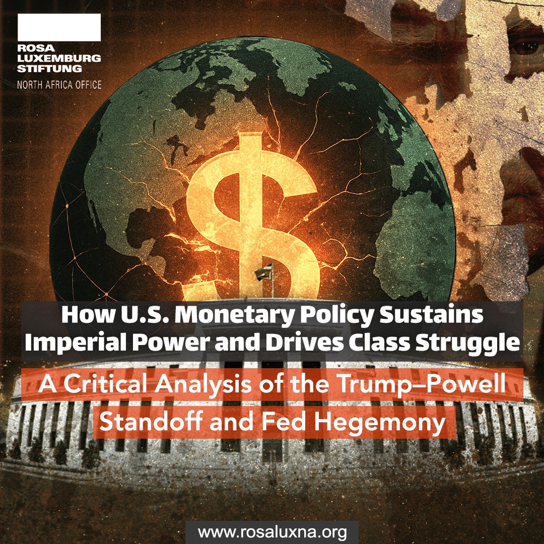 The Trump–Powell standoff was more than a clash of egos.
It revealed how U.S. monetary policy protects elite interests, fuels class struggle &amp; sustains imperial power.
Read our critical analysis 
👉shorturl.at/TVJFj