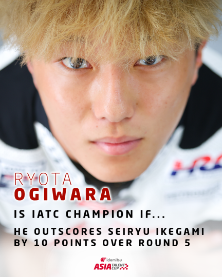Matchpoint Mandalika 🇮🇩

Ryota Ogiwara needs to outscore Seiryu Ikegami by 10 points over the weekend to be crowned the 2025 #IATC Champion 👀

#RoadToMotoGP🏁