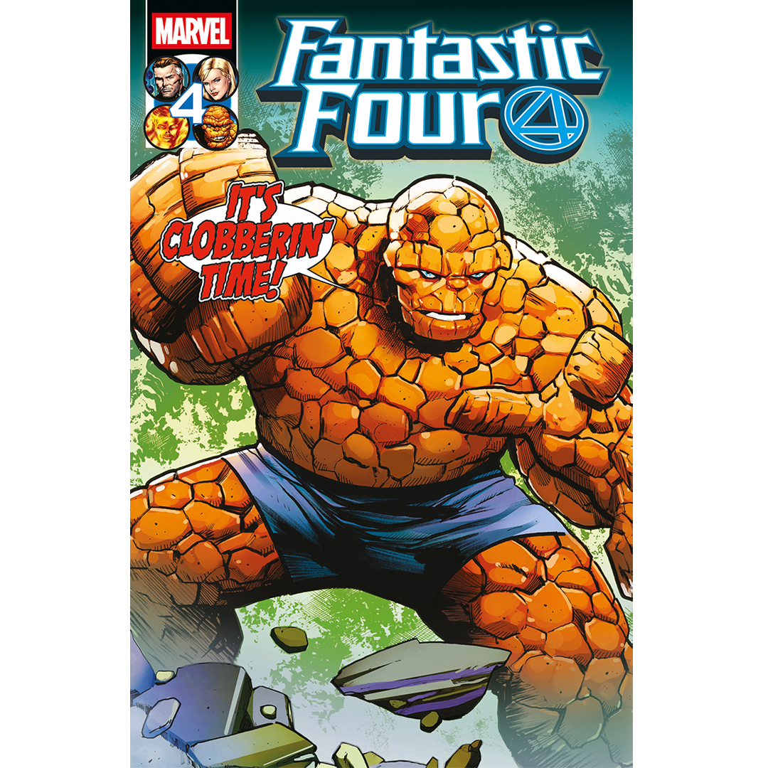 Fantastic Four #4 bit.ly/4mCYW2j
Alicia, Sue and Johnny face off against Ben and Reed – as they battle for the survival of their minds themselves against an alien that can wipe their memories clean!