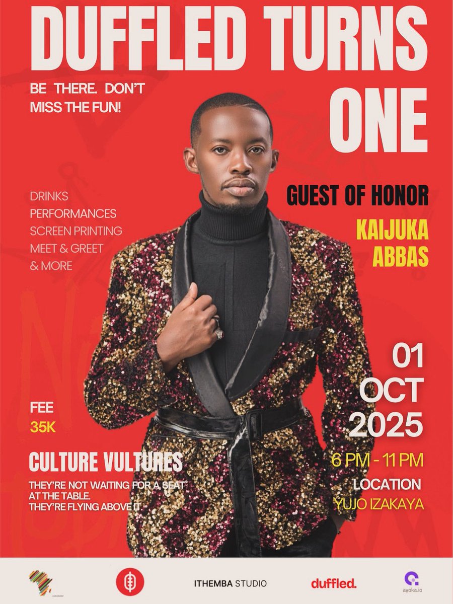 QueenAkidi's tweet photo. As @DuffledMagazine marks its first anniversary tomorrow, we celebrate a year filled with creativity, bold storytelling, &amp; culture. 

We're also excited to launch our second annual print issue,Culture Vultures, showcasing remarkable creatives who are reshaping the narrative. https://t.co/S7erZcACRA