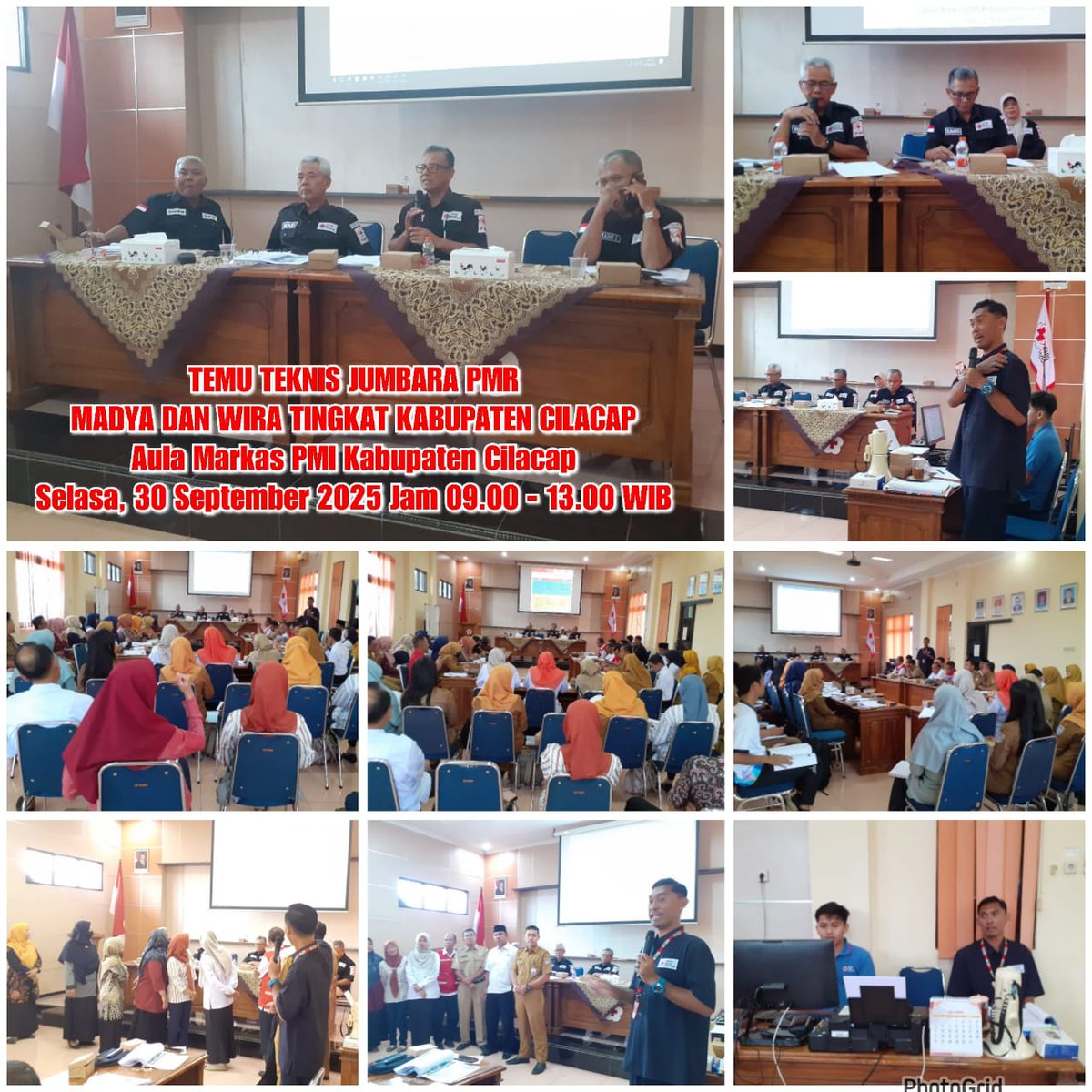 pmi_cilacap's tweet photo. *TEMU TEKNIS JUMKAB 2025*

PMI KABUPATEN CILACAP

Aula Markas PMI Kabupaten Cilacap
Selasa, 30 September 2025
Jam 09.00 - 13.00 WIB https://t.co/cA6Qf620Q8