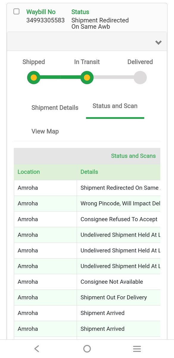 devksaraswat's tweet photo. @BlueDartCares Pin code given is absolutely correct but agency owner is just making excuses to not deliver at the location. If he can't deliver than he should give up the agency and do something else. https://t.co/1k4lwqhhLW