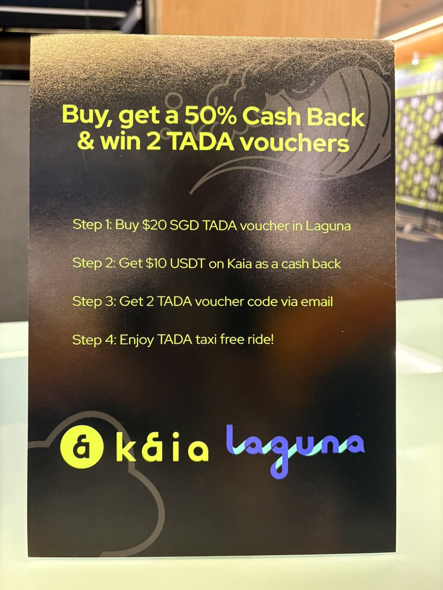 Gm #KaiaSummit #Token2049!

Have you gotten your 300GA ticket for Token of Love Festival and TADA vouchers? 💚

Thanks our partners <a href="/Gate/">Gate</a> <a href="/biptapofficial/">biptap</a>, <a href="/laguna_network/">Laguna Network 🐙🌊</a>, and TADA for making this happen! 🔥🚀