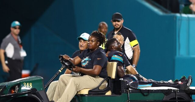 JeremiahOD (@jeremiahod) on Twitter photo Updates from a Breitbart… VIDEO: Dolphins' Tyreek Hill Taken to Hospital After Suffering Gruesome Knee Injury Tyreek Hill suffered what appeared to be a catastrophic knee injury during Monday Night Football, requiring him to be rushed to a hospital. breitbart.com/sports/2025/09… Updates from a Breitbart… VIDEO: Dolphins' Tyreek Hill Taken to Hospital After Suffering Gruesome Knee Injury Tyreek Hill suffered what appeared to be a catastrophic knee injury during Monday Night Football, requiring him to be rushed to a hospital. breitbart.com/sports/2025/09…