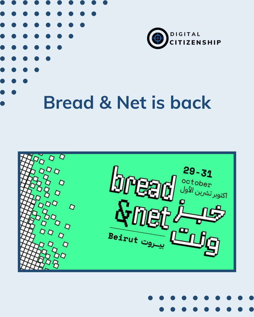 Amid the sad events in #Lebanon and the region, we are glad for the comeback of the most important #event in the #MENA region for the #DigitalCitizens. See you there!
<a href="/SMEX/">SMEX</a>  <a href="/breadandnet/">Bread&Net خبز ونت</a>