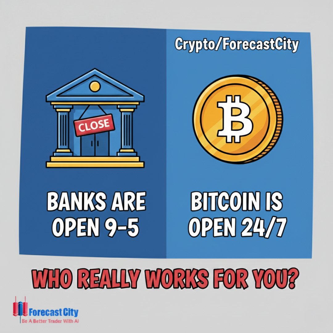 ForecastCity_FR's tweet photo. Le marché des cryptomonnaies est ouvert 24h/24 et 7j/7, tout comme 4CastMachine ! 🤑 🤖

Pendant que les banques dorment, notre IA trouve constamment les meilleures opportunités de trading pour vous. 💪

#ForecastCity #Crypto #4CastMachine #AI https://t.co/alSC3Vmtlw