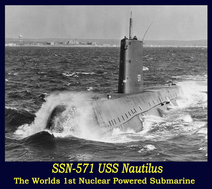 HistoryMattersX's tweet photo. 🇺🇸 Thursday #30September 1954, the #USSNautilus (#SSN571) submarine entered #USNavy Service at Groton, Connecticut, USA.
World's first #nuclear-powered #submarine.
The first submarine to complete the first undersea voyage to the geographic #NorthPole on Sunday 3 August 1958. https://t.co/3f1paWlkV6