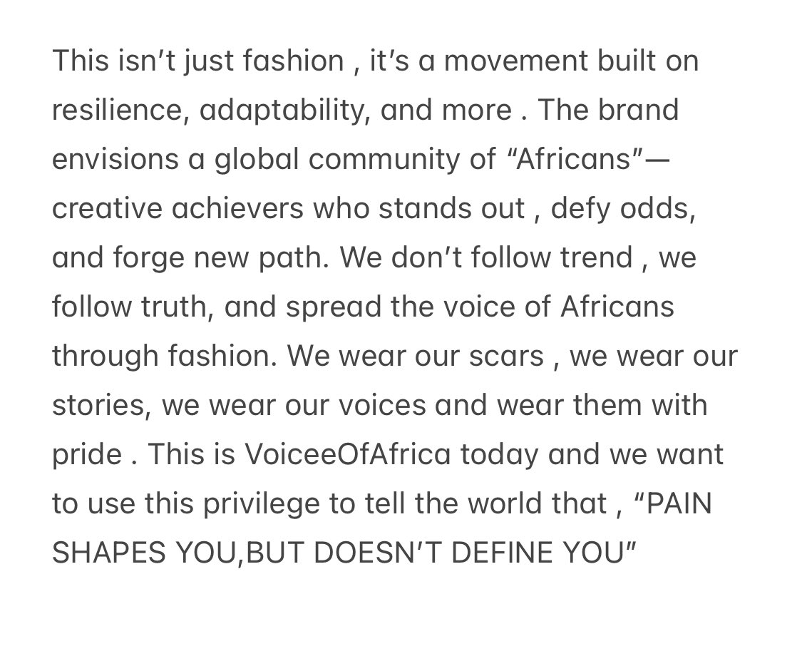 THE REAL STORY BEHIND THE MERCH (VOA PSYDDY). WE DIDN'T JUST CREATE, WE WERE TELLING A STORY TO THE WORLD AS WELL !

⚠️open link in my bio to order your “PSYDDY” !

voiceeofafrica.com 🛍️