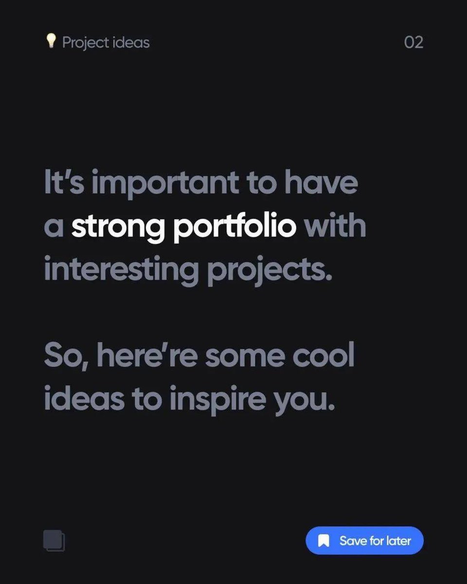 11xcoder's tweet image. Looking to level up your JavaScript skills? 🚀 Here are awesome project ideas to build your portfolio and get creative!
#JavaScript #WebDevelopment #CodingProjects