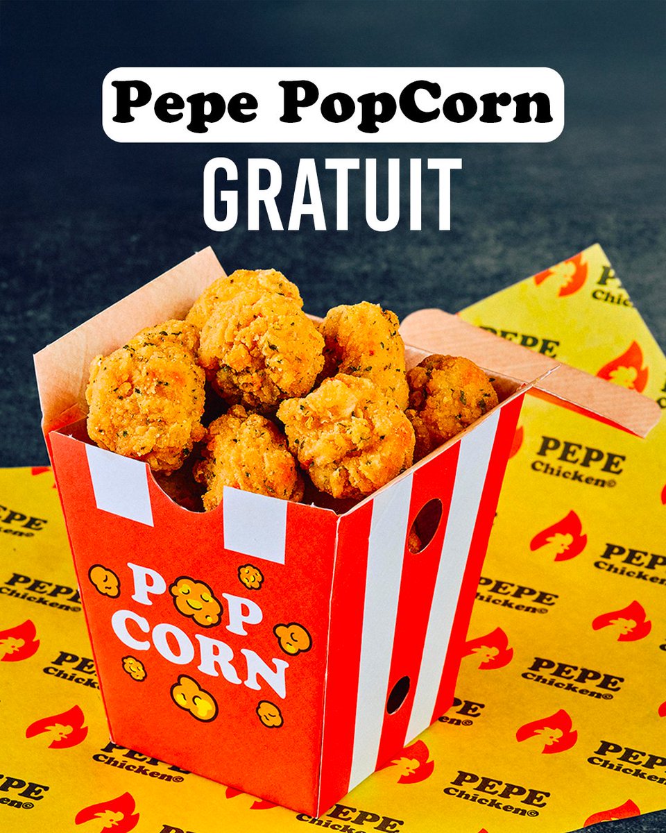 ThePepeChicken's tweet image. PEPE POPCORN GRATUIT ! 🍿
Offert dès 15€ de commande sur Uber Eats (il faut ajouter le produit au panier) 
On offre 1 code aléatoirement dans les likes de ce tweet !
