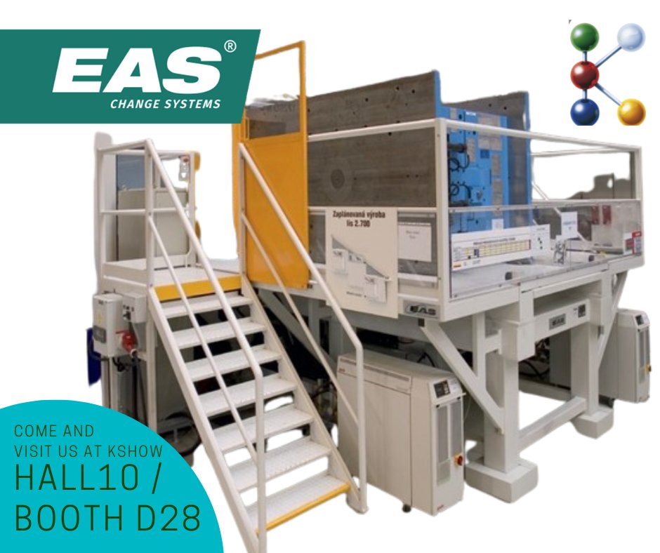 ⏳ J-5 before #K2025!

Visit EAS Change Systems at Hall 10 / D28 for smart mold &amp; die change solutions.

🔗 easchangesystems.com

#moldchangesystems #K2025 #SmartManufacturing #Automation