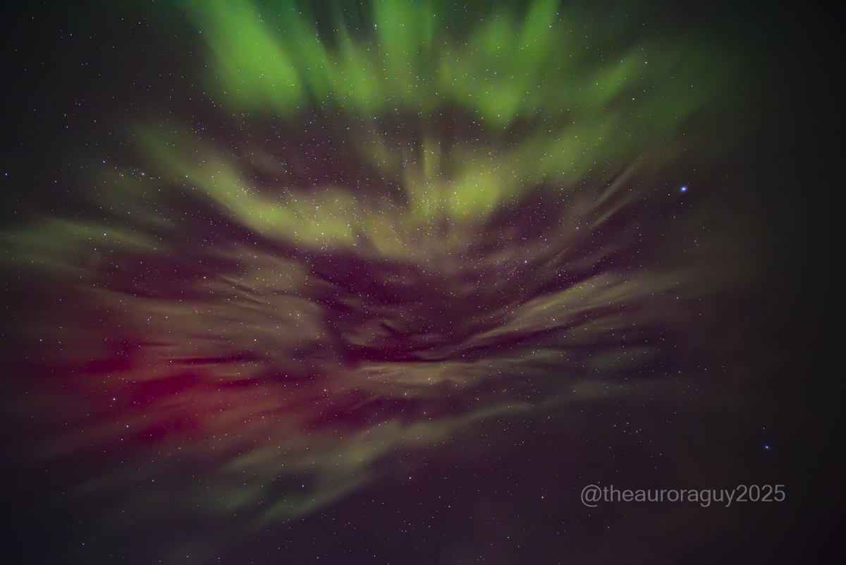 theauroraguy's tweet photo. TWP-232A, North of Calgary 20250930T05556Z
Probably the strangest looking corona that I have ever seen. Three different images taken at the same time from 3 different camera's. #Aurora #Auroraborealis #northernlights @NASAEarth #NASAJPL
@NASASun @AlbertaAurora @TweetAurora
@nenecallas @Magnetodawn @TamithaSkov
@PipmizerX @abastrophile @NoelBowman13
@TravelAlberta @CBC @JAtanackov
@swmcintosh @JimWindweather @tracygregorash
@NikonUSA @NikonCanada #substorm
