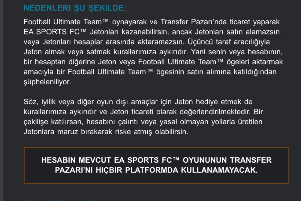 sabah haksiz yere market ban atmislar ea e ticket atmak harici yapilabilecek bisey var mi tarde yapiyorum sadece asla coin alis-satis yapmadim(platform ps)