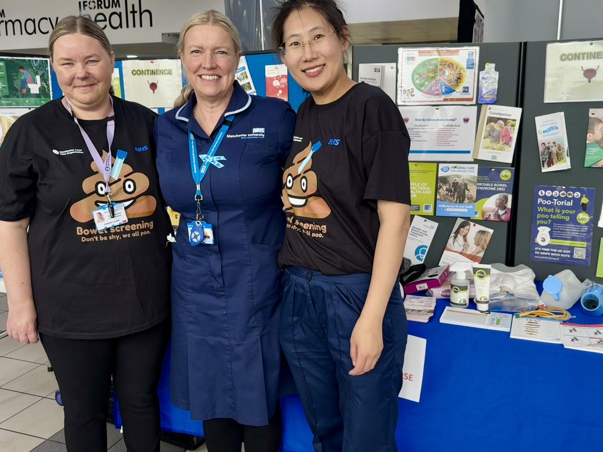 teamryders's tweet photo. Come on down to The Forum in Wythenshawe today and speak to three Specialist Nurses for bladder and bowel advice. A huge turn out for today’s Ageing Well Event @MFTnhs @mcrlco @TraffordLCO #bladdercare #bowelcare #Ageingwell https://t.co/iwZ0HD4ekQ