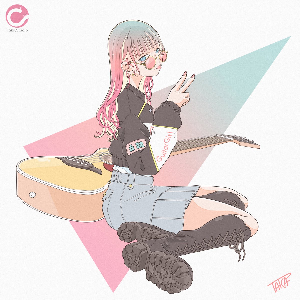 taka_studio_'s tweet photo. 『六弦琴女子』

#創作クラスタさんと繋がりたい⠀
#秋の創作クラスタフォロー祭り⠀
#絵描きさんと繋がりたい https://t.co/l3slkdUPBJ