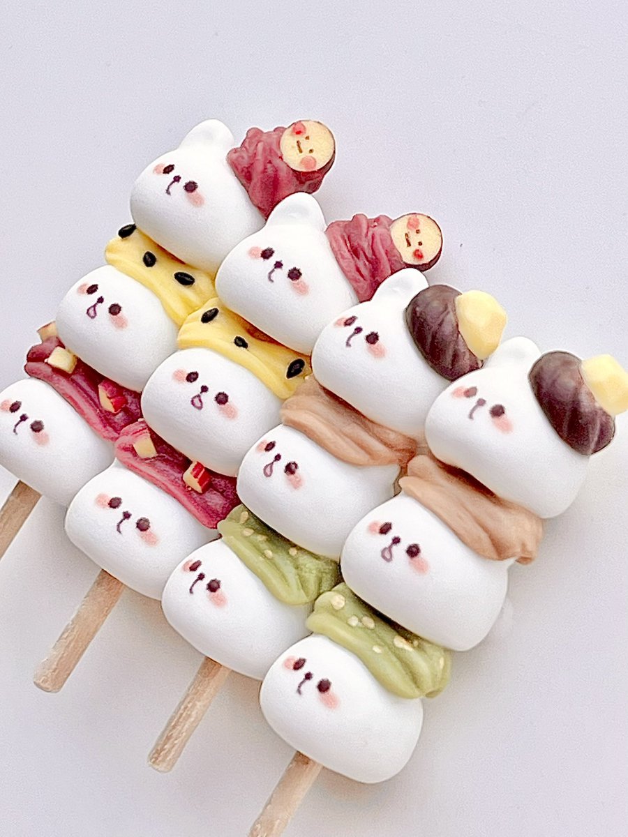 p_parasol's tweet photo. 今夜少数ですが、秋のお団子を販売します🍡
商品ページはこれから作成いたします🙇‍♀️ https://t.co/lEuFvjtBWB