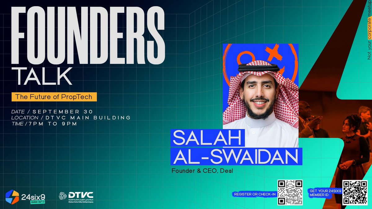 Salah_sw's tweet photo. العقار جزء من حياتنا بشكل أو بآخر، واليوم قطاع التقنيات العقارية أصبح من أكثر القطاعات الواعدة💛
وبإذن الله أكون معكم في لقاء #أهل_الشرقية اليوم الثلاثاء 30 سبتمبر 2025 للحديث تجربة تطبيق ديل الريادية في التقنيات العقارية 

🕖 من الساعة 7 إلى 9 مساءً
📍 وادي الظهران للتقنية – بجانب جامعة الملك فهد للبترول والمعادن
https://t.co/VHs03JfkLF

اللقاء سيكون مساحة تبادل خبرات وأفكار، في إنتظاركم جميعاً✨

التسجيل متاح عبر الرابط:
https://t.co/h8TpZui6nH