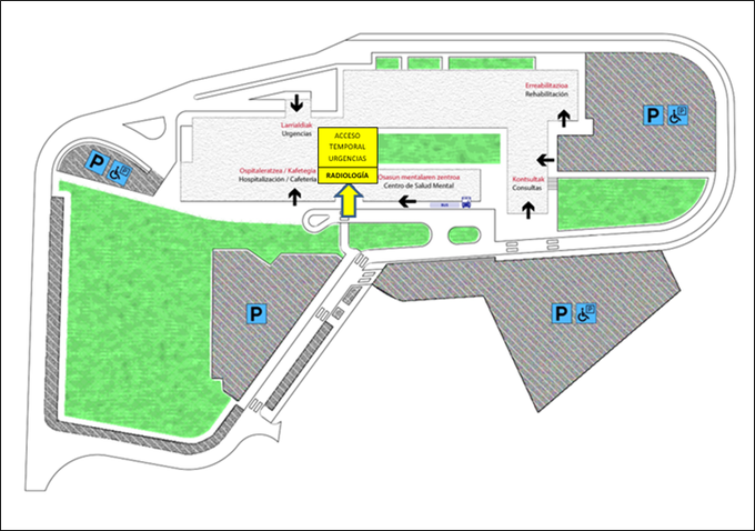 ‼️Por obras:  

👉El acceso habitual al Servicio de Urgencias del Hospital García Orcoyen de Estella/Lizarra permanecerá cerrado  

👉Del 29 de septiembre hasta el 5 de octubre