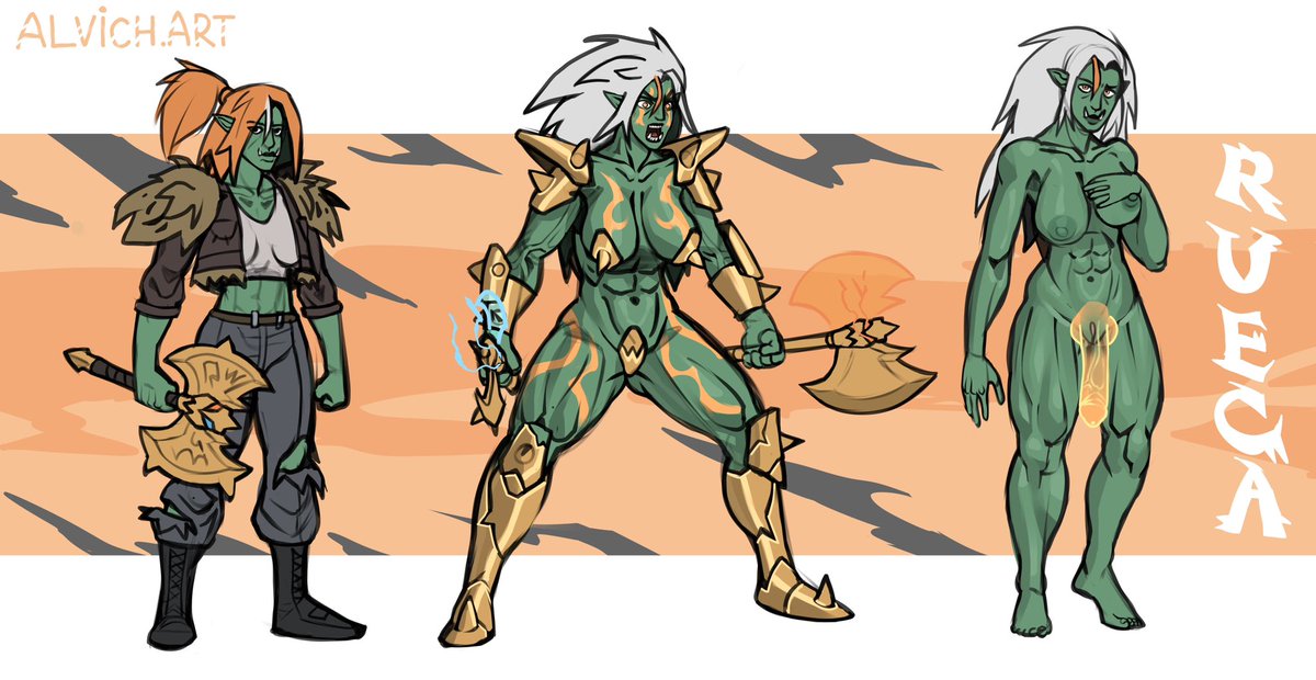 Updated her look, and transformation. 

#oc #ocart