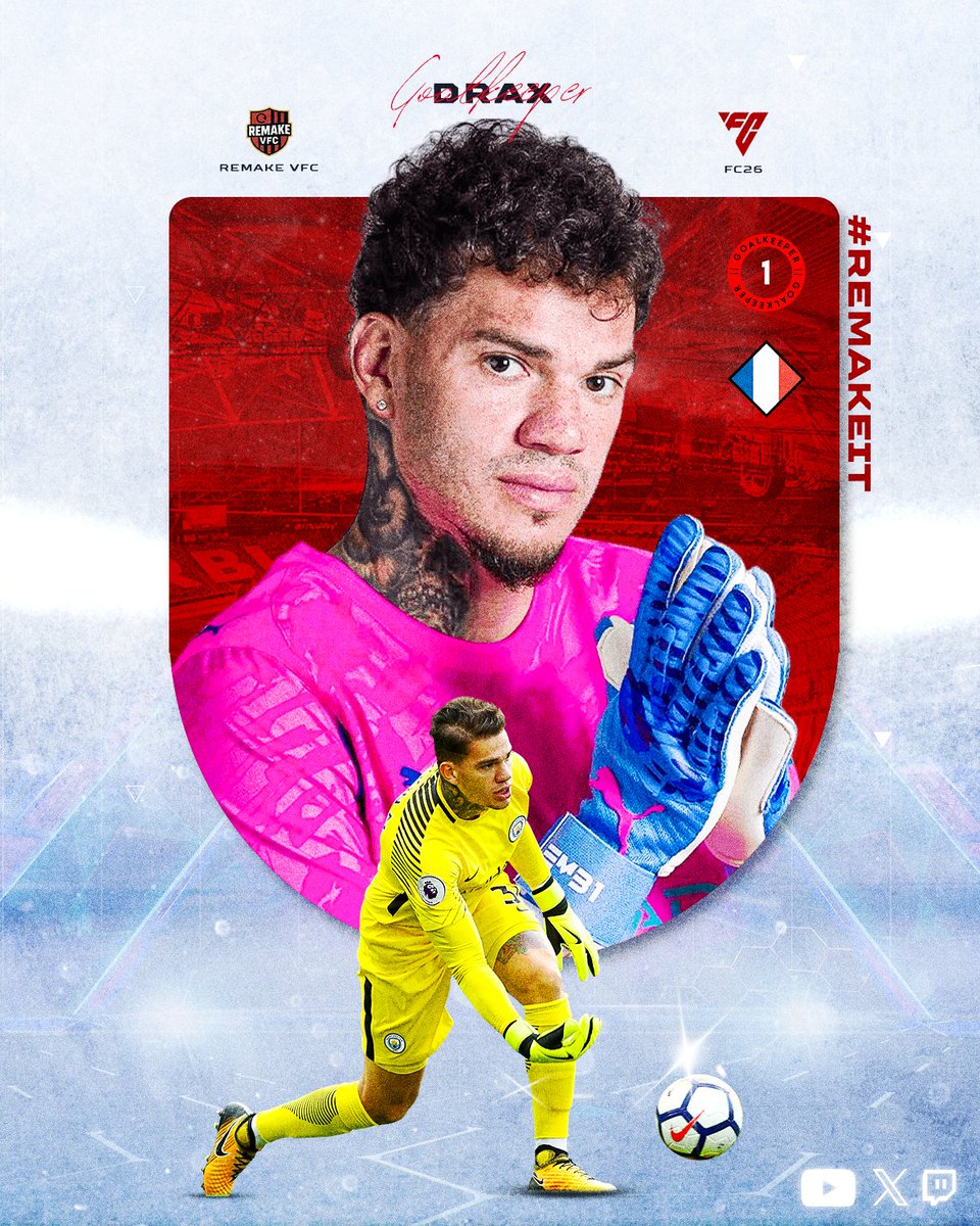 AcademyRoyalXI's tweet photo. A steadfast goalkeeper on his line, an impregnable fortress, disciplined, and punctual.

We are delighted to introduce :

@draxzon2k 💪🔥🇫🇷

#RemakeVFC #RemakeIT 🔴⚫️ https://t.co/wtWo8JvVYO