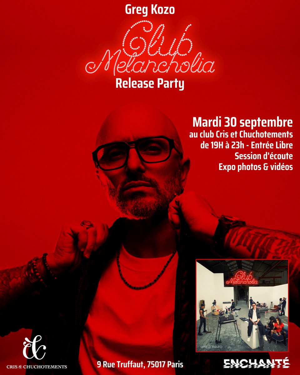Ce soir, on est au club Cris et Chuchotement pour la release party de l’album de Greg KOZO !