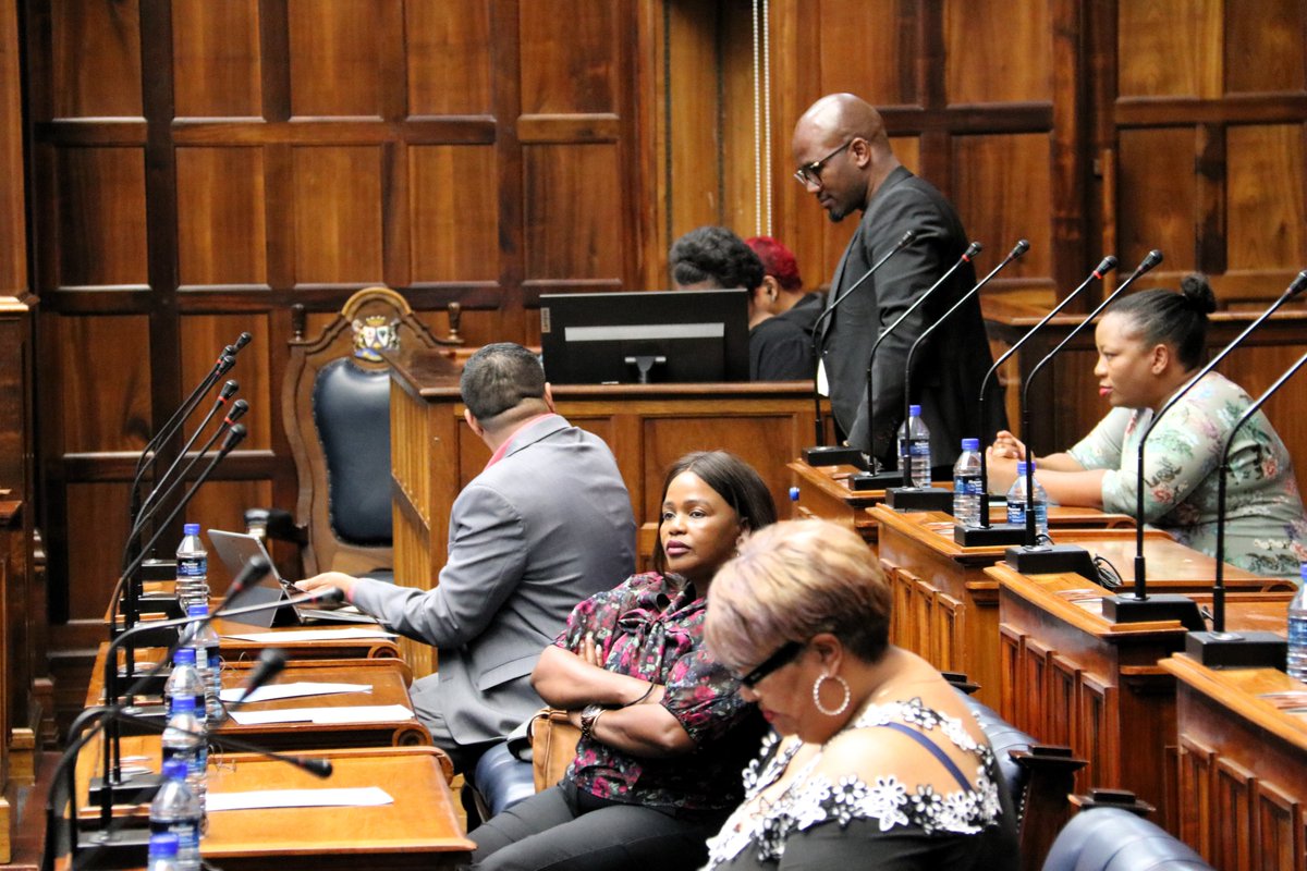 WCProvParl's tweet photo. At today's sitting of the House, the Western Cape Minister of Finance @deidrebaartman tabled the Provincial Economic Review and Outlook (PERO). #ParlProg https://t.co/uX8oIiJlah