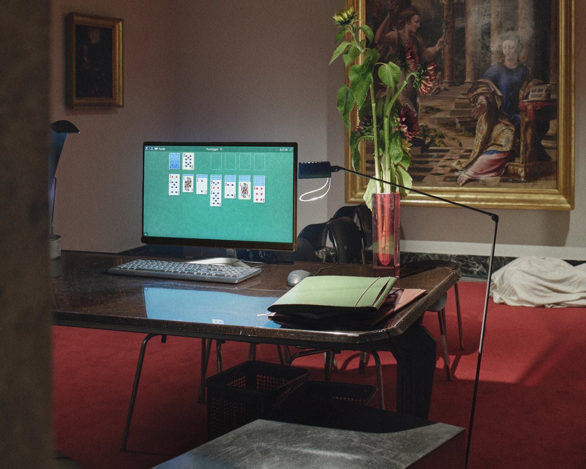 Versace's tweet image. Spring Summer 2026 — unveiled at the Pinacoteca Ambrosiana, Milan.

Creative Direction by Dario Vitale.
Curated by Andrea Faraguna.