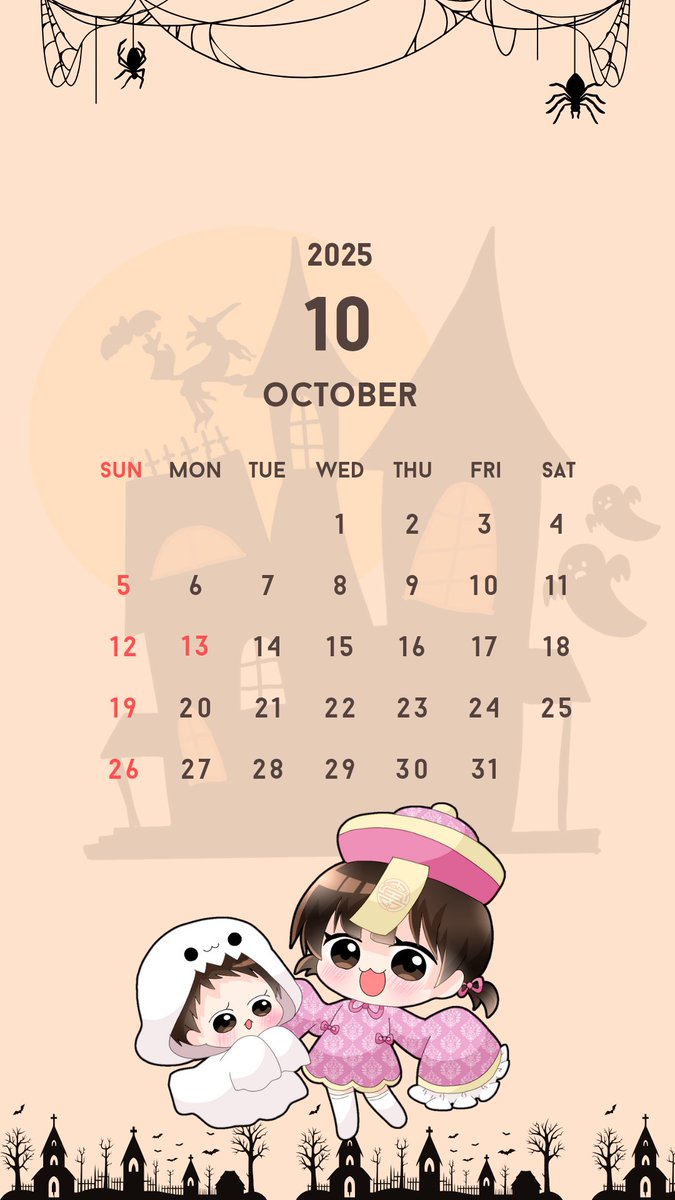 10月カレンダー作成いたしました！
よかったらご利用ください✨

#2025年カレンダー
#ちいちゃん成長記録
#りいちゃん成長記録