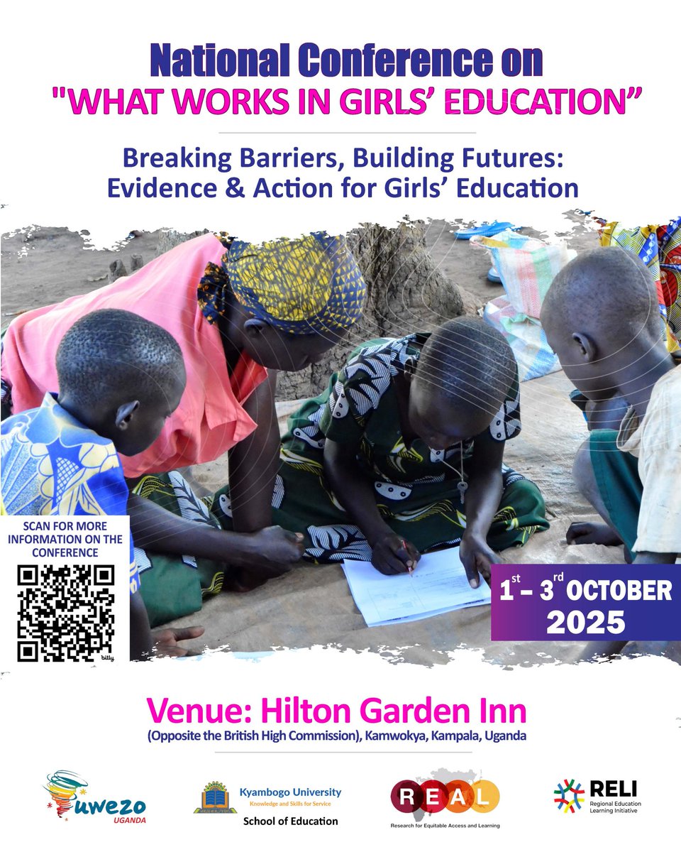 Today, in preparation for the national conference on what works in girls' education, <a href="/UwezoUganda/">Uwezo Uganda</a>, <a href="/KyambogoEduc/">School of Education kyu</a>, and other partners held a press conference to announce the conference that begins tomorrow Wednesday 1st October to Friday 3rd October at Hilton Hotel, kampala.  The