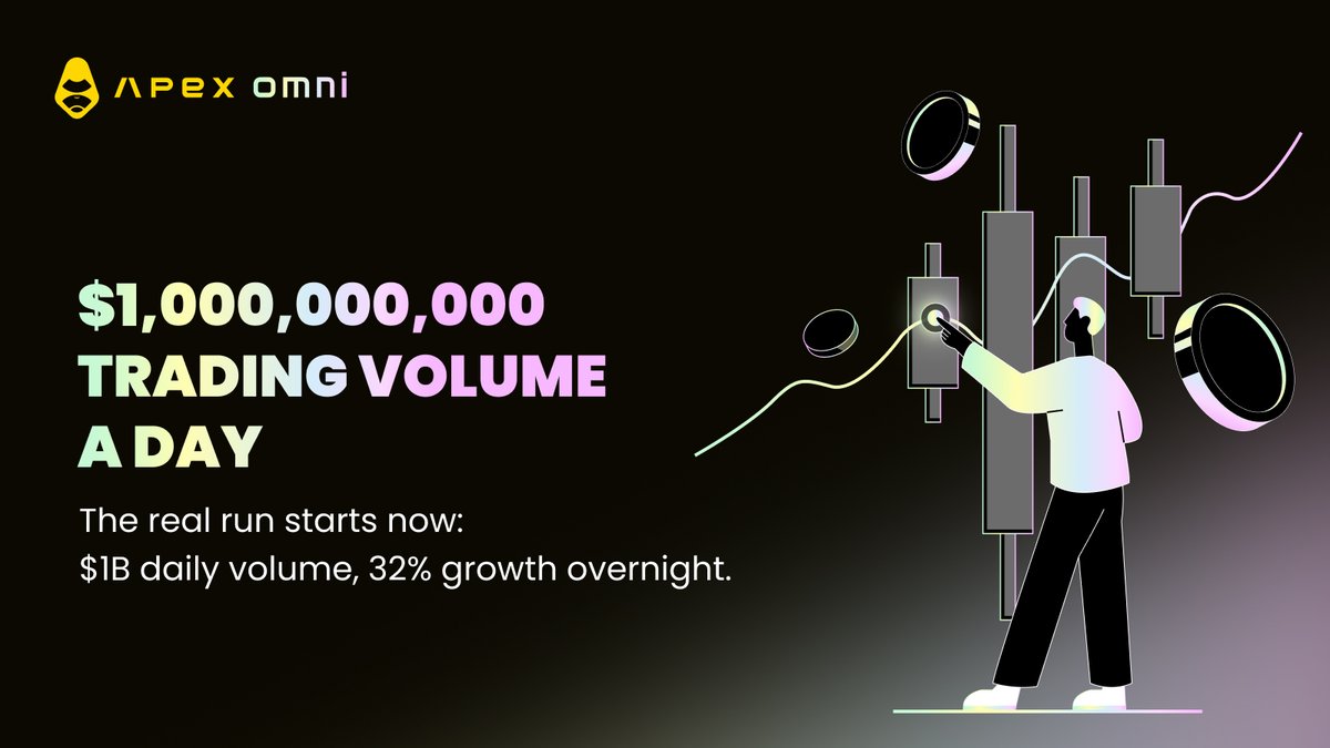 $1B daily volume. 32% growth overnight. 

APE Season 1 hasn’t even begun. Gear up for next week.