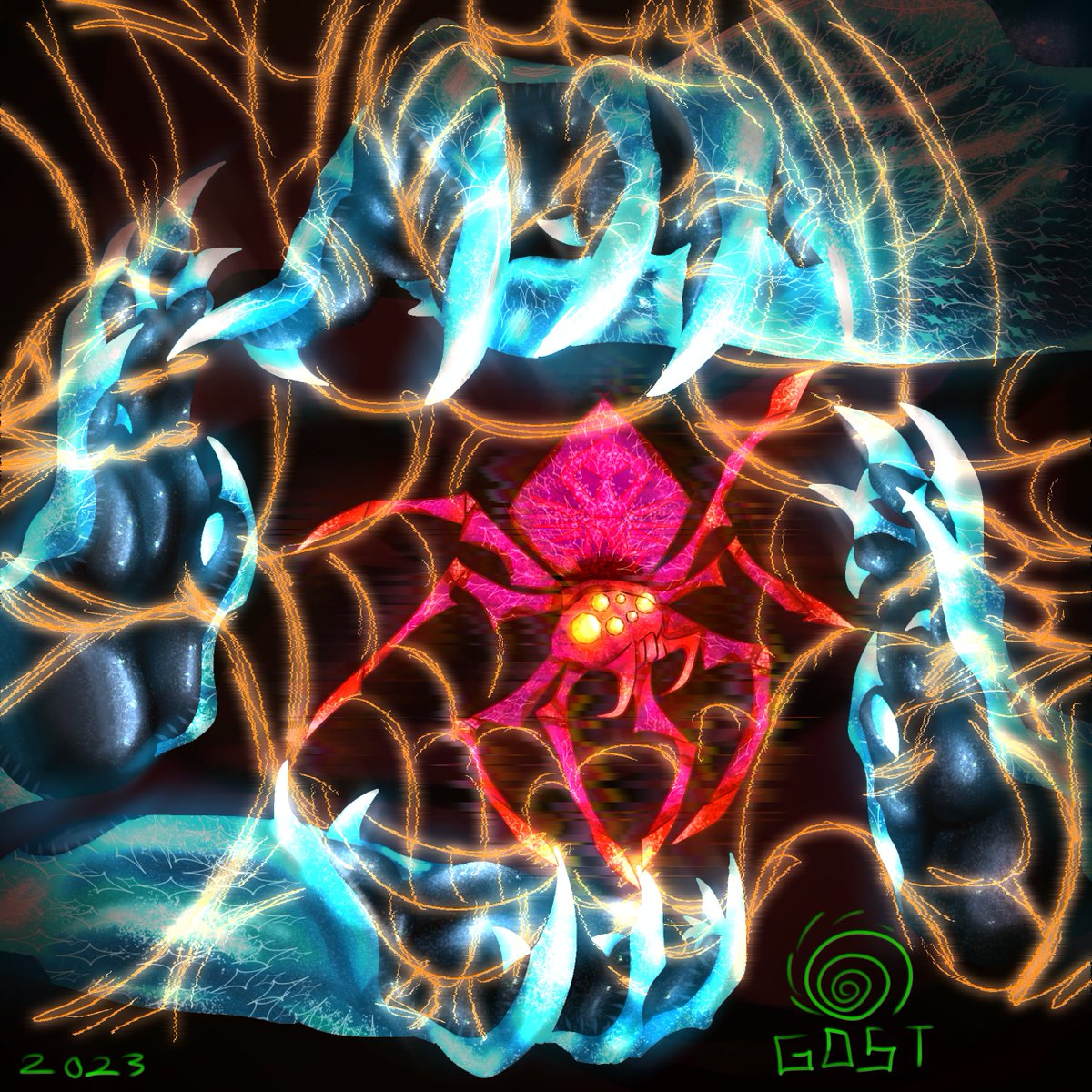 VectdCreations's tweet image. old art from spidersona days.

still hate this design never popped off..