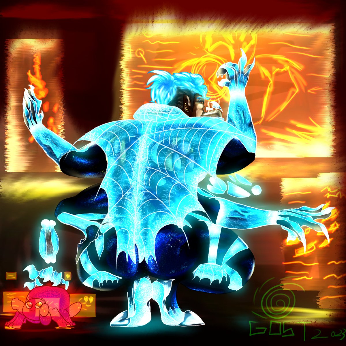 VectdCreations's tweet image. old art from spidersona days.

still hate this design never popped off..