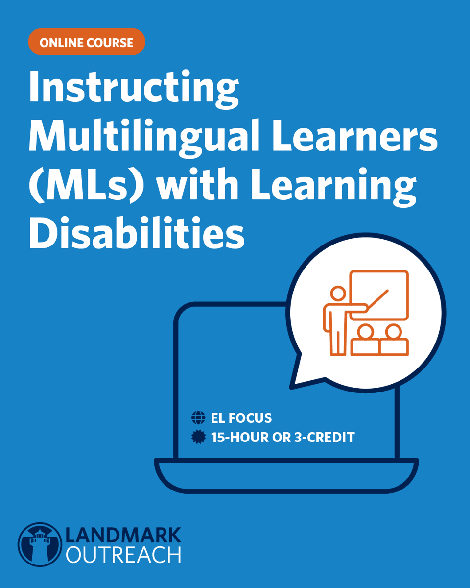 LMKOutreach's tweet image. Support multilingual learners with learning disabilities more effectively with this 6-week online course offering practical strategies for inclusive, language-rich instruction.

ow.ly/mlmW50WZyfV

#TeacherPD #MultilingualLearners #InclusiveTeaching #LanguageAndLearning