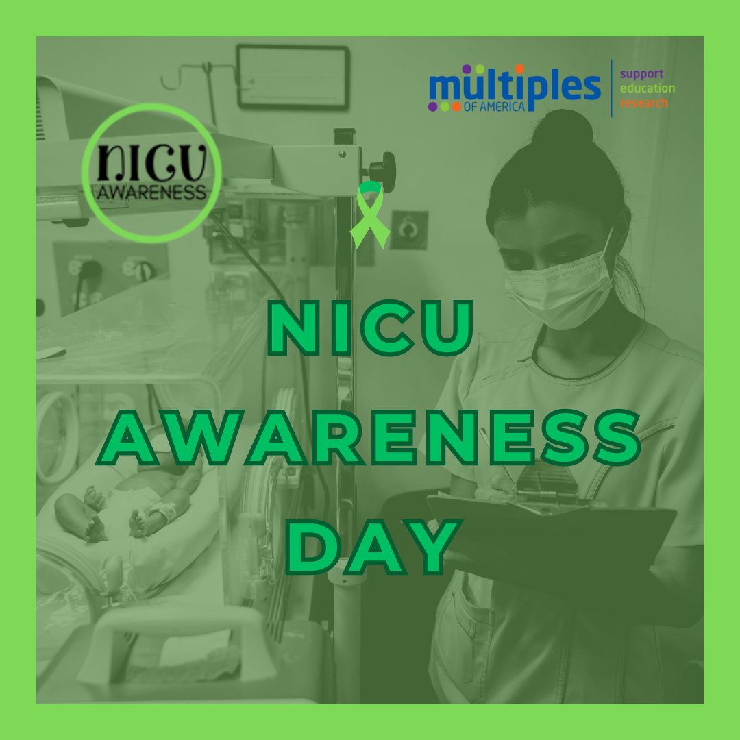 MultiplesUSA's tweet photo. 💚 It’s NICU Awareness Day! 💚
Today, we wear green in honor of all NICU babies and their families. Join us in showing support and raising awareness.

#NICUAwarenessMonth #NICUAwarenessDay https://t.co/FohJbVGIVF
