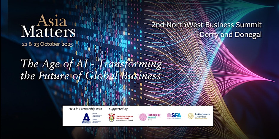 🚀 The future is now. Join business leaders at the Northwest Business Summit in Derry &amp; Donegal to explore The Age of AI.
Gain insights, connect with innovators, and future-proof your business.
🎟 Register today: eventbrite.ie/e/2nd-northwes…