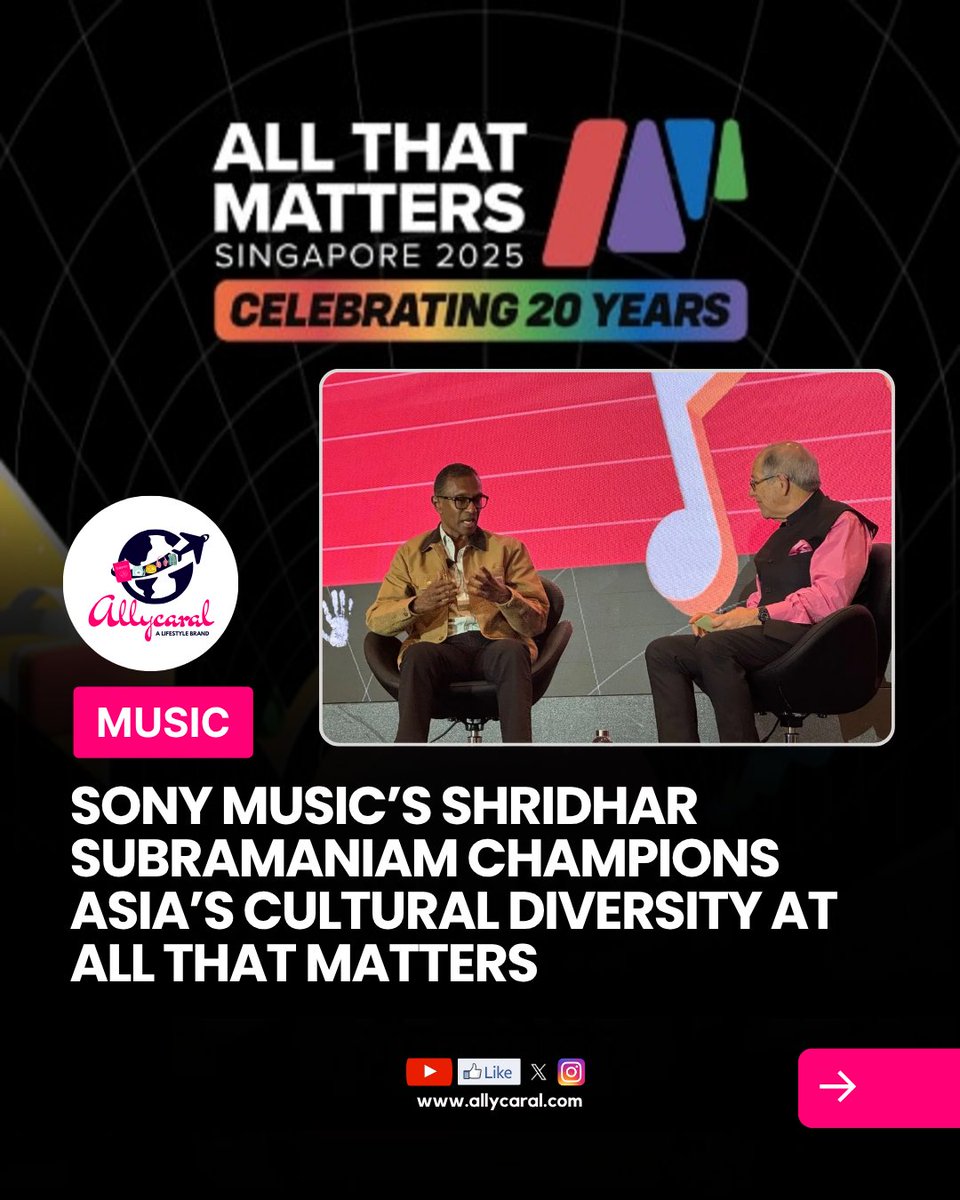 allycaralgoa's tweet image. Sony Music’s Shridhar Subramaniam spotlights Asia’s cultural diversity &amp;amp; rising global influence at #AllThatMatters. Dangdut, Pinoy pop &amp;amp; fan economies are reshaping music worldwide! 🌏🎶

Read: allycaral.com/2025/09/30/son…

 #SonyMusic #AsiaMusic #IFPI #MusicInnovation