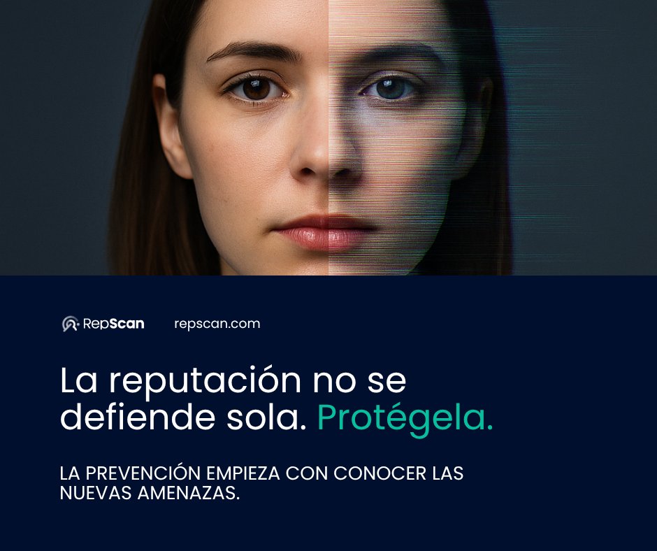 repscan's tweet image. 🤖 Los deepfakes ya no son ciencia ficción.
Un vídeo falso puede circular en minutos y dañar tu reputación digital.
👉 Prevenir es más barato que reparar.

#ReputaciónOnline #ConfianzaDigital