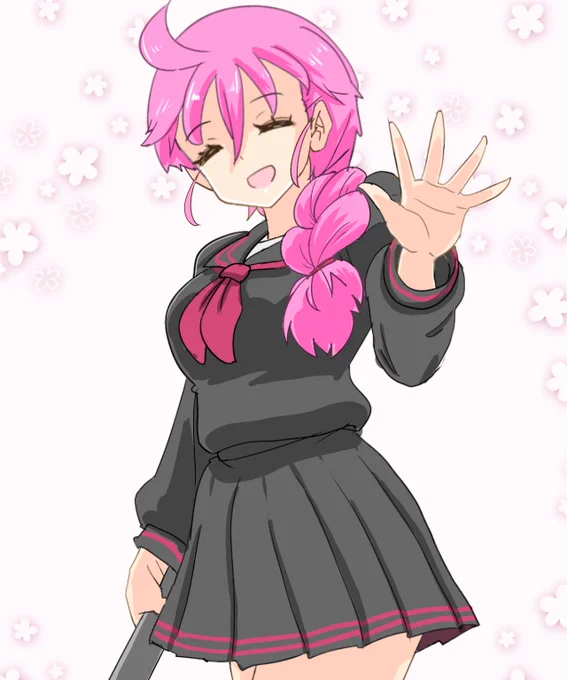 #ケムリクサ 今月はりょう姉描いてなかったなぁと 「おっ久しぶり～元気してたぁ?だいぶ涼しくなってきたねぇいっちょ闘う?」