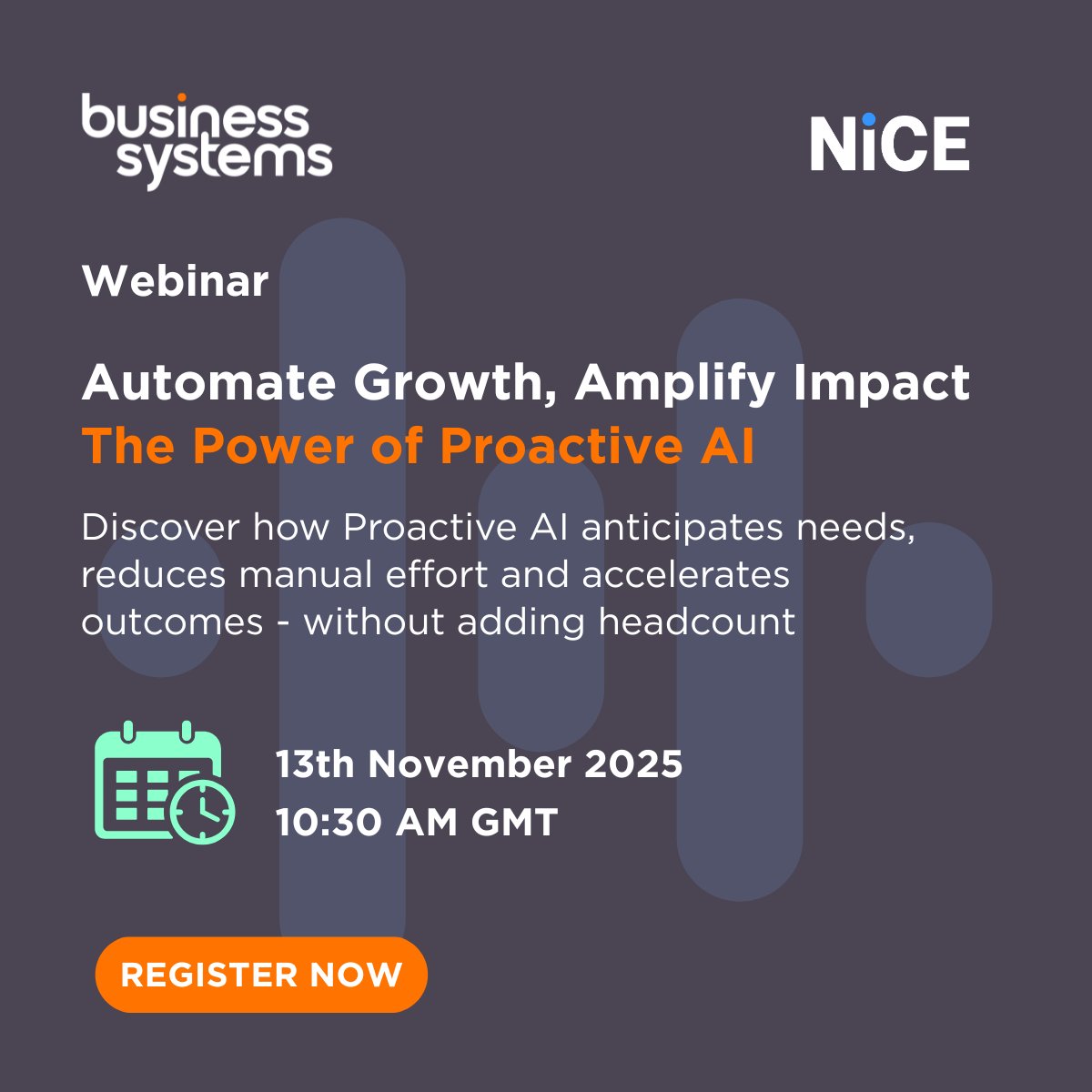 BSLHQ's tweet image. Stop firefighting avoidable contacts! Join our upcoming webinar with NICE to see how Proactive AI means less manual effort, faster outcomes, and smarter engagement - without extra headcount.  
🗓️ Thu 13 Nov, 10:30–11:30 GMT  
Register: eu1.hubs.ly/H0nr08z0  
 #AI #ProactiveAI