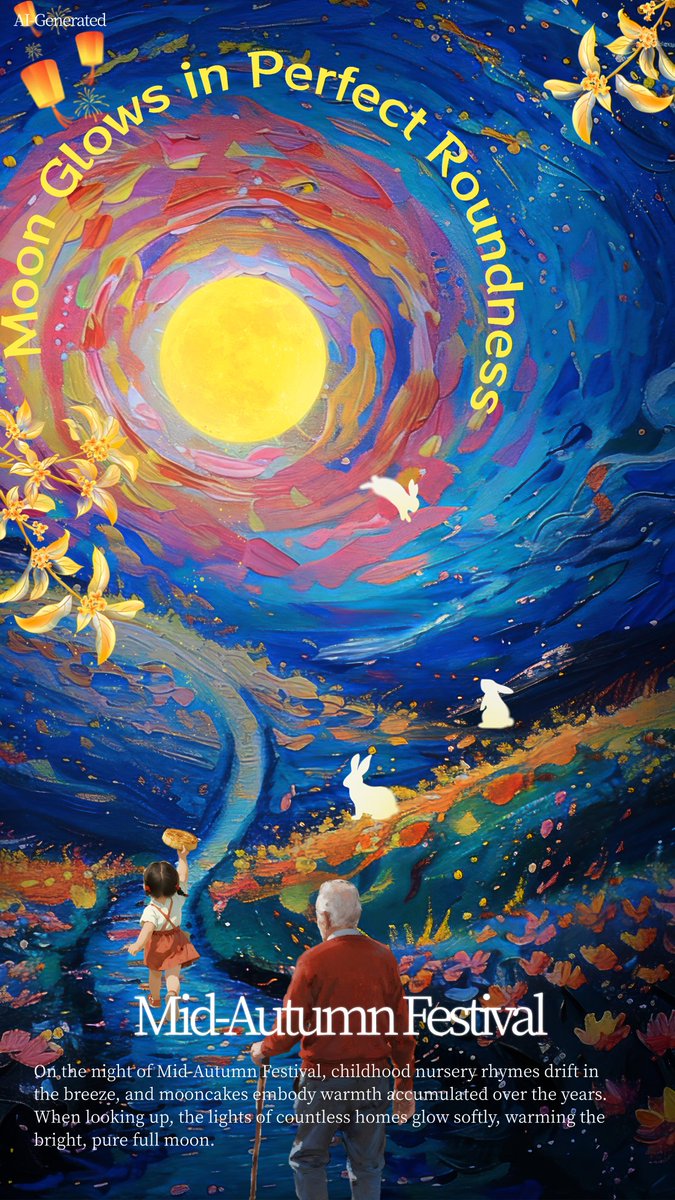 TouchShandong's tweet image. On the night of Mid-Autumn #Festival, #childhood nursery rhymes drift in the breeze, and #mooncakes embody warmth accumulated over the years. When looking up, the lights of countless homes glow softly, warming the bright, pure full #moon. #ChineseFestival