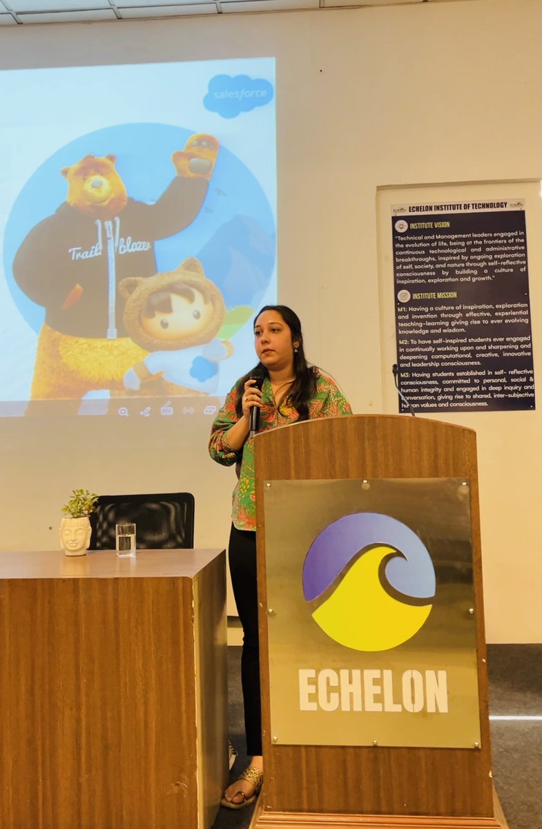 cloudgyata's tweet image. At CloudGyata EdTech, we take pride in being part of communities that create real impact. Our Salesforce Mentor trainers, who are a part of #Journey2Salesforce &amp;amp; #TIC Community, had the wonderful opportunity to step into the role of mentors at Echelon Institute of Technology.