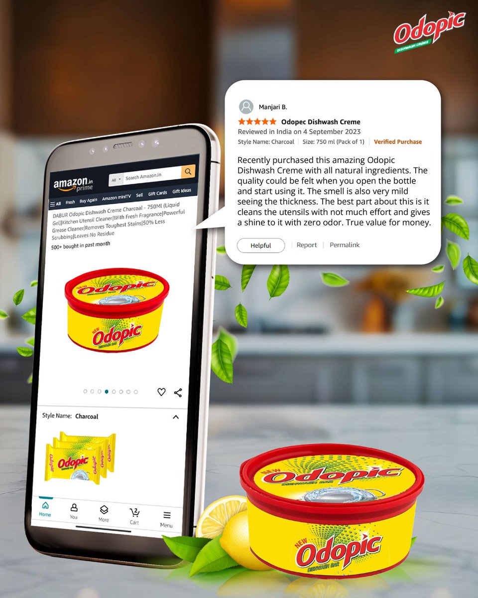OdopicDishwash's tweet image. Dish duty feels lighter when you’ve got Odopic by your side. But don’t just listen to us—our community of happy users say it better. 💚✨From everyday meals to festive feasts, Odopic has become their go-to for sparkling clean dishes and stress-free kitchens. 🍋
#Odopic