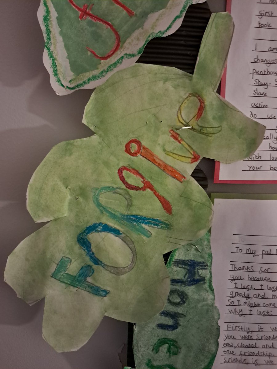 As part of our whole school text, Year 5 have used 'Paul the Peacock' to help them understand what true friendship is and how to treat others.