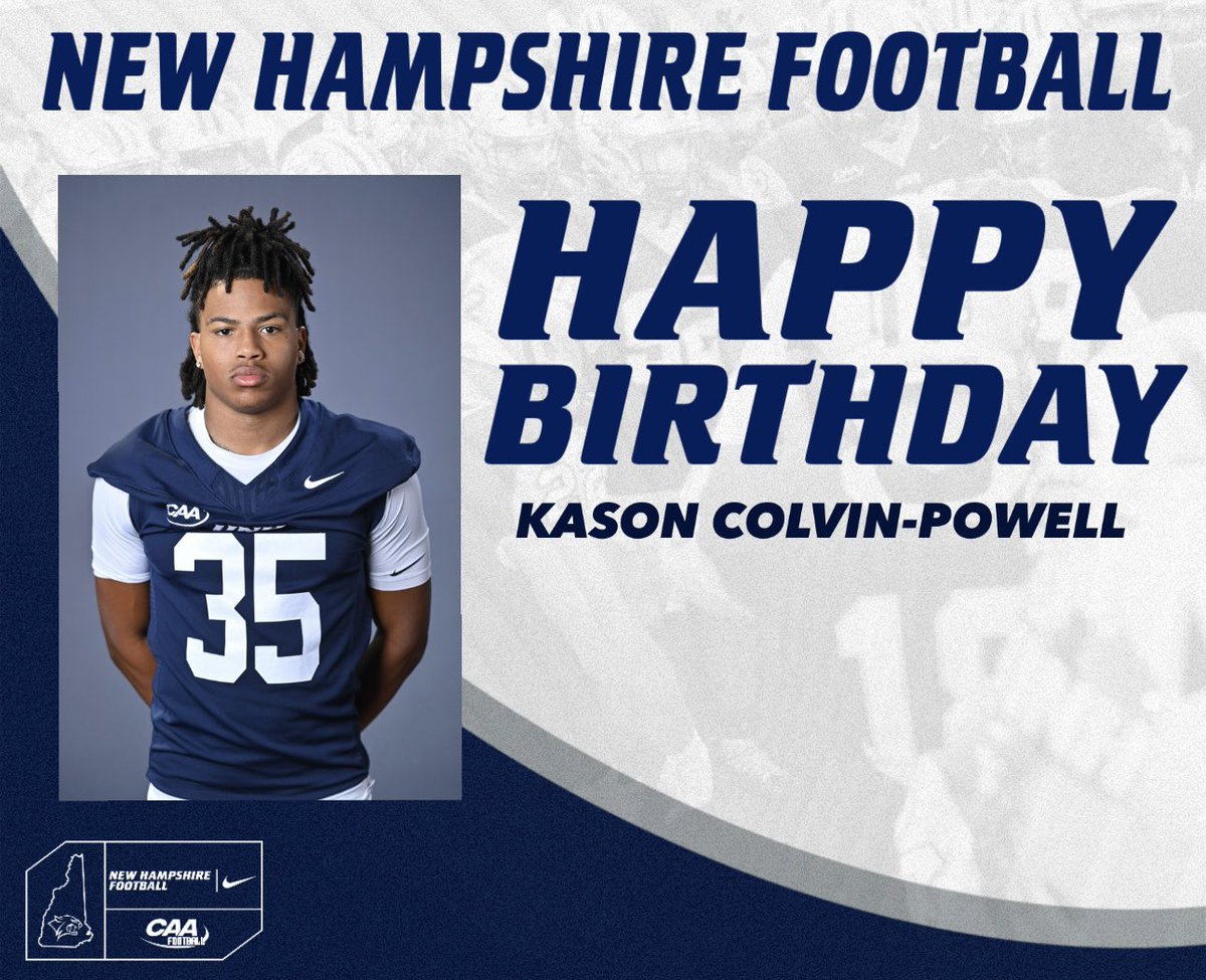 UNH_Football's tweet image. Happy birthday @KasonColvin