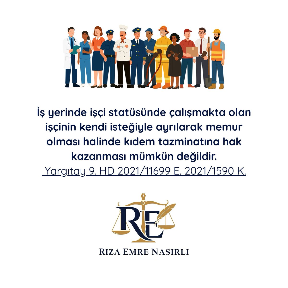 İş yerinde işçi statüsünde çalışmakta olan işçinin kendi isteğiyle ayrılarak memur olması halinde kıdem tazminatına hak kazanması mümkün değildir.

Yargıtay 9. HD 
2021/11699 E. 
2021/1590 K.

#yargıtaykarları #hukuk #hukukibilgilendirme #haklarınızıbilin