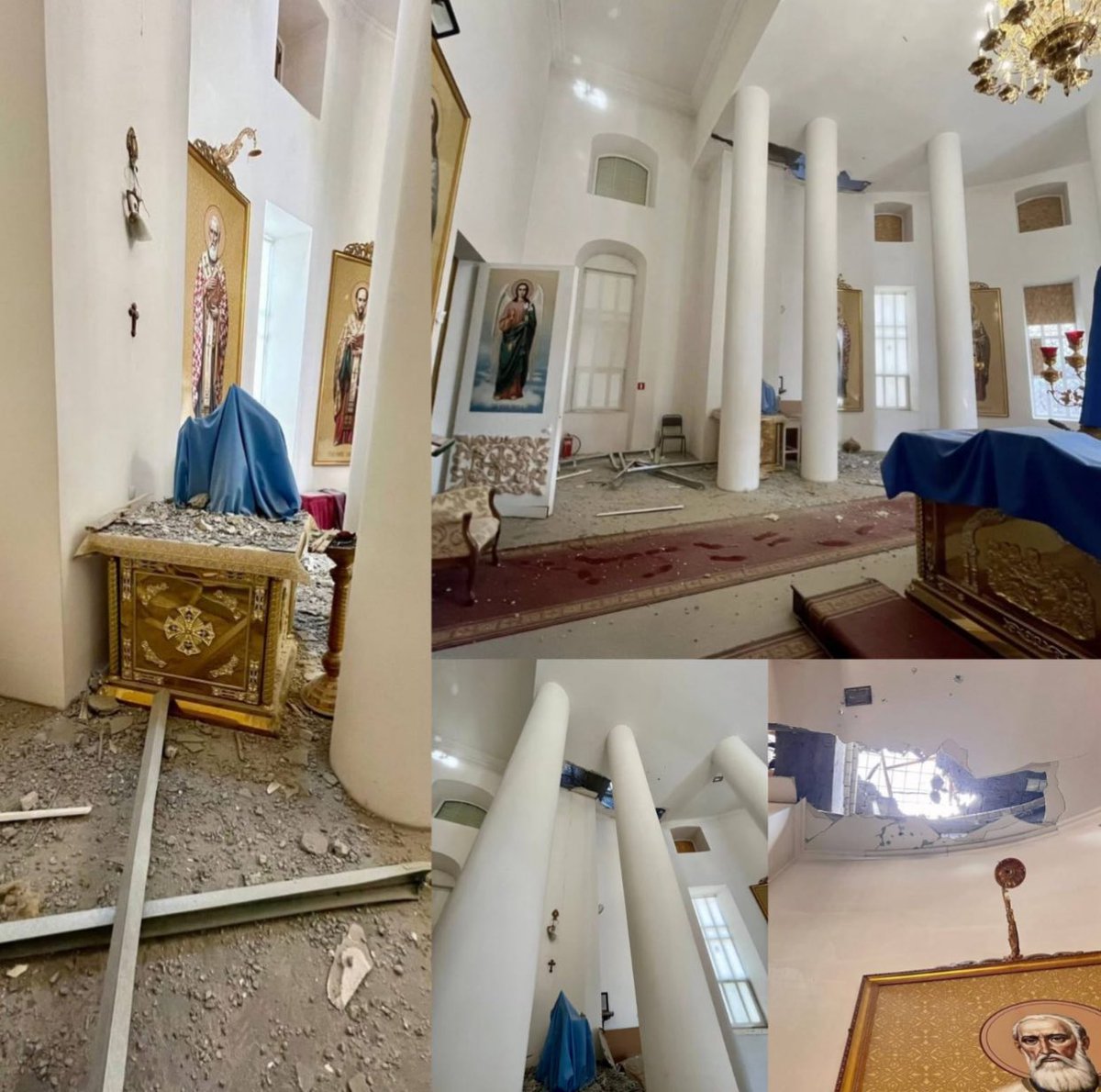 russians just hit a 200 year old church in Kherson 

DURING SERVICE. 
ON PURPOSE.

This is the 'Christian Nation' russia pretends to be