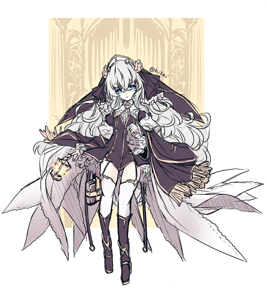 シスター、メイジ、アーチャー三人PT 