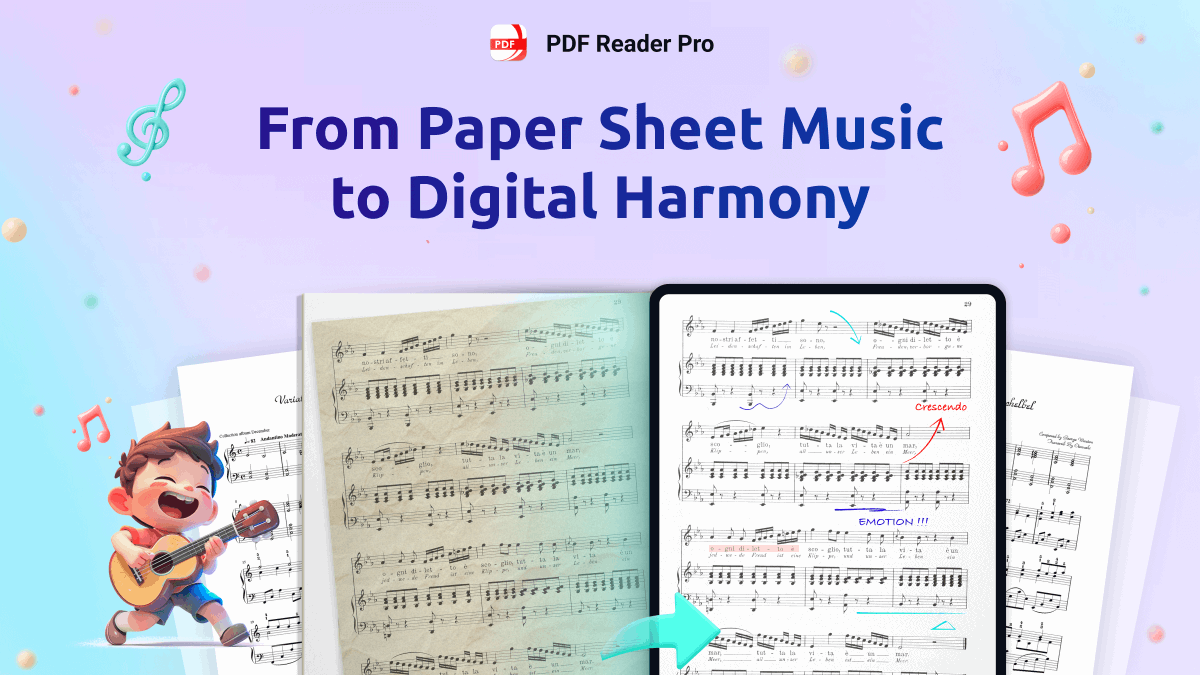 PDFReaderPro's tweet image. Happy International Music Day! 🎶
Did you know you can scan sheet music into a PDF and use OCR to edit, annotate, or share it with your band?
Keep your music organized, digital, and always ready to play. 🎼
pdfreaderpro.com/mac/features/p…
#InternationalMusicDay #PDFTips