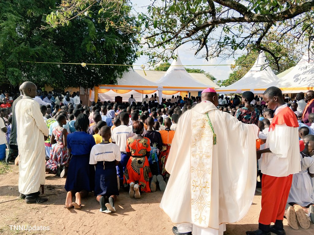 PostSoroti's tweet photo. Over 900 Christians confirmed at St Michael Catholic Parish Amuria by RT Rev Dr Fr Bishop Joseph Eciru Oliach the bishop of Soroti Catholic Diocese https://t.co/1l8t3D3Ebl